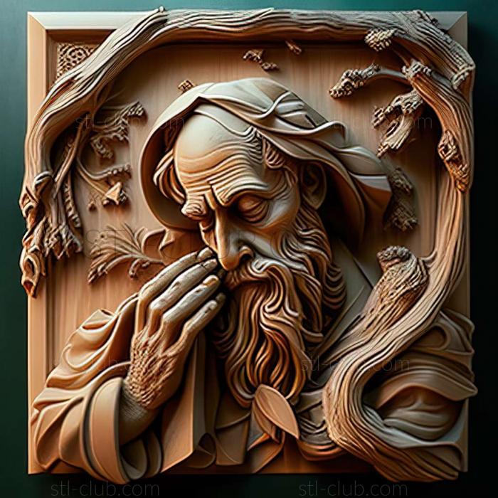 3D model RELIEFCARVED WOODEN (STL)